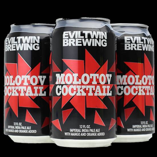 Order Evil Twin: Molotov Cocktail Imperial IPA 4-Pack food online from Bottlebox store, Norfolk on bringmethat.com