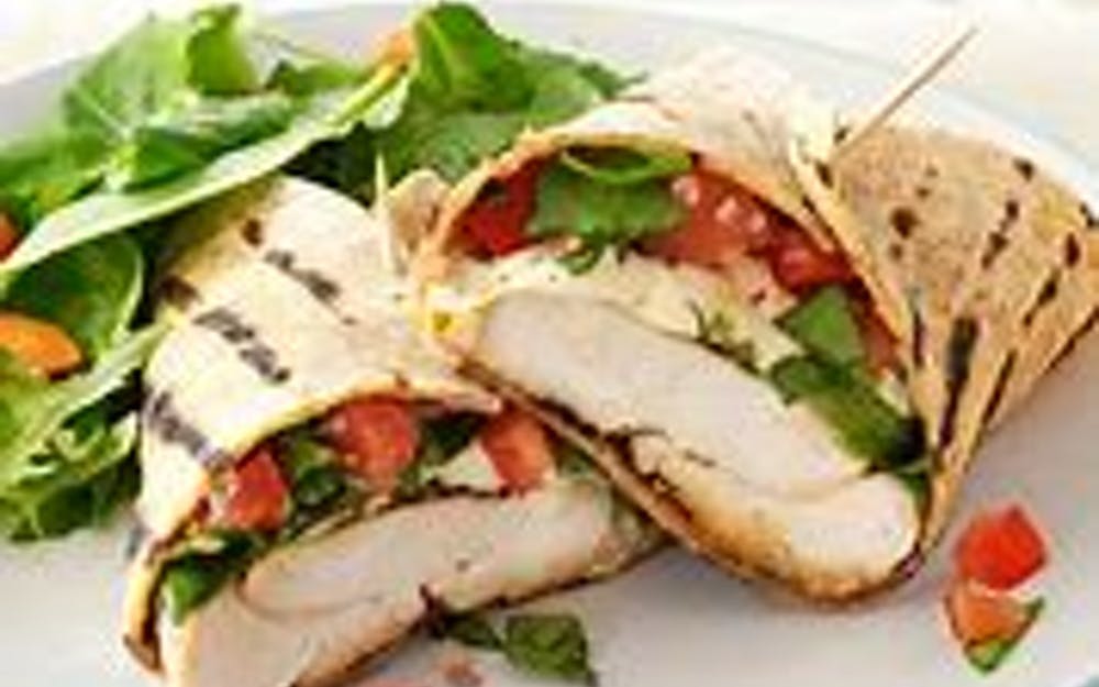 Order Chicken Wrap - Wrap food online from Pino's Pizzeria store, Easton on bringmethat.com