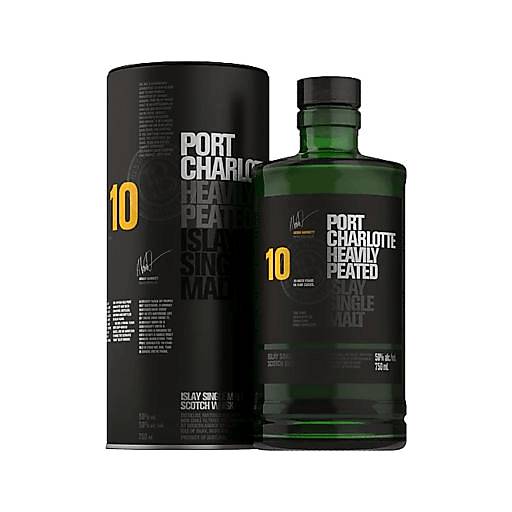 Order Bruichladdich Port Charlotte 10 Yr Heavily Peated Islay SM (750 ML) 125036 food online from BevMo! store, Paso Robles on bringmethat.com