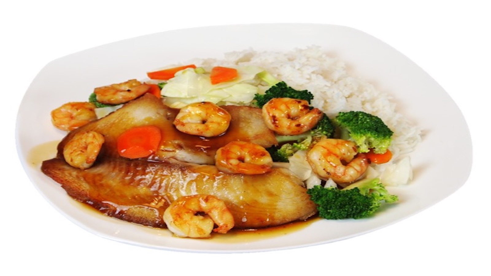 Order Fish and Shrimp Combo food online from Teriyaki Express store, Gaithersburg on bringmethat.com