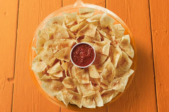 Order Chips & Fire-Roasted Salsa Party Tray food online from Fuzzy's Taco Shop store, College Station on bringmethat.com