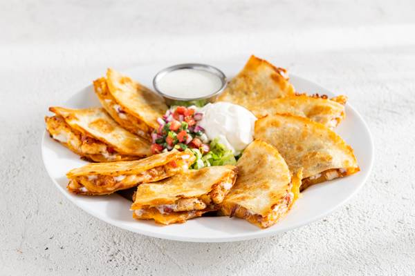 Order Bacon Ranch Chicken Quesadillas food online from Chili store, Santee on bringmethat.com