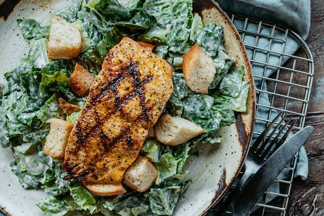 Order Mesquite-Grilled Salmon Caesar food online from Logan's Roadhouse store, Normal on bringmethat.com