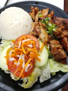 Order R2. Grilled Chicken Rice Plate food online from Boling Pho store, Escondido on bringmethat.com