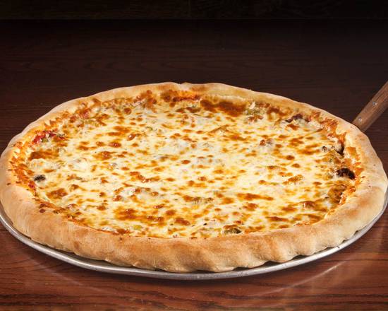 Order 16" Large Deep Dish Cheese Pizza food online from Chuck's Pizza store, Chicago on bringmethat.com