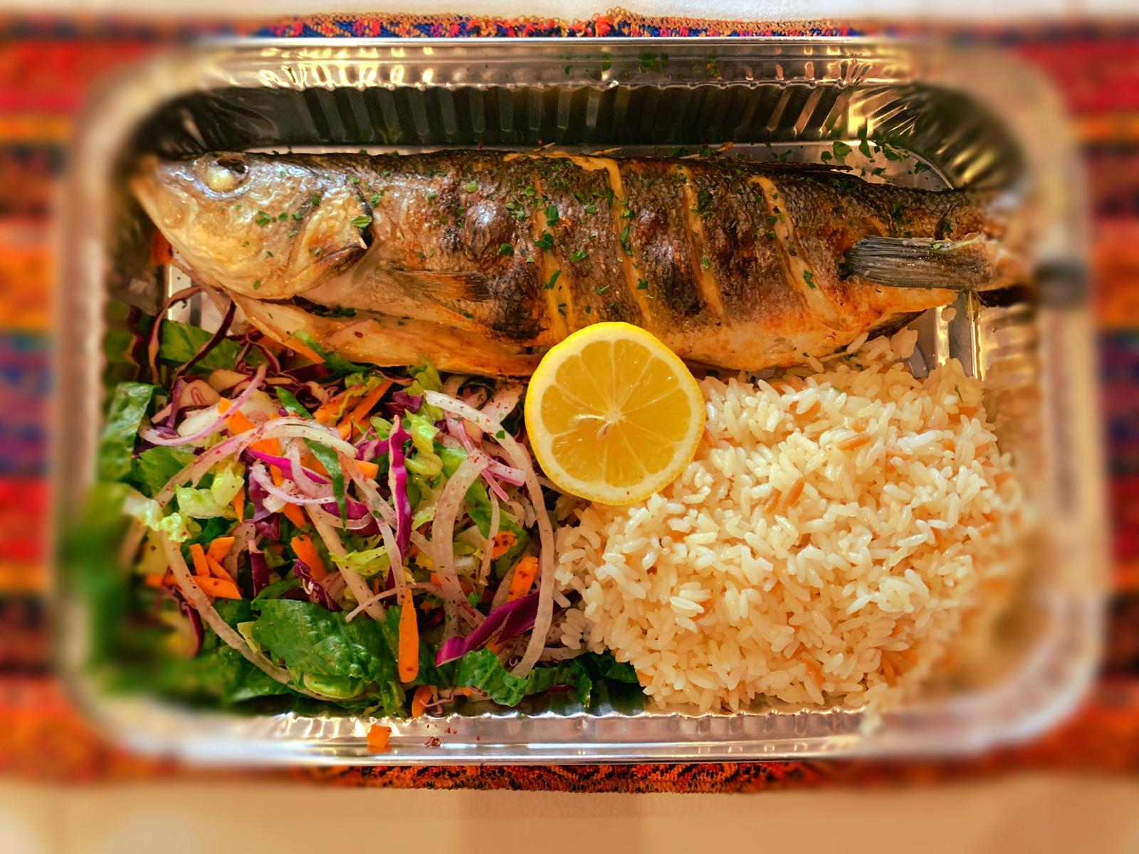Order Grilled Bronzini (Whole Fish) food online from Bosphorus store, Parsippany-Troy Hills on bringmethat.com