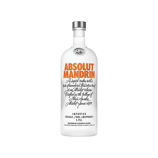 Order Absolut Mandrin Vodka (1.75 LTR) 61348 food online from Bevmo! store, Costa Mesa on bringmethat.com