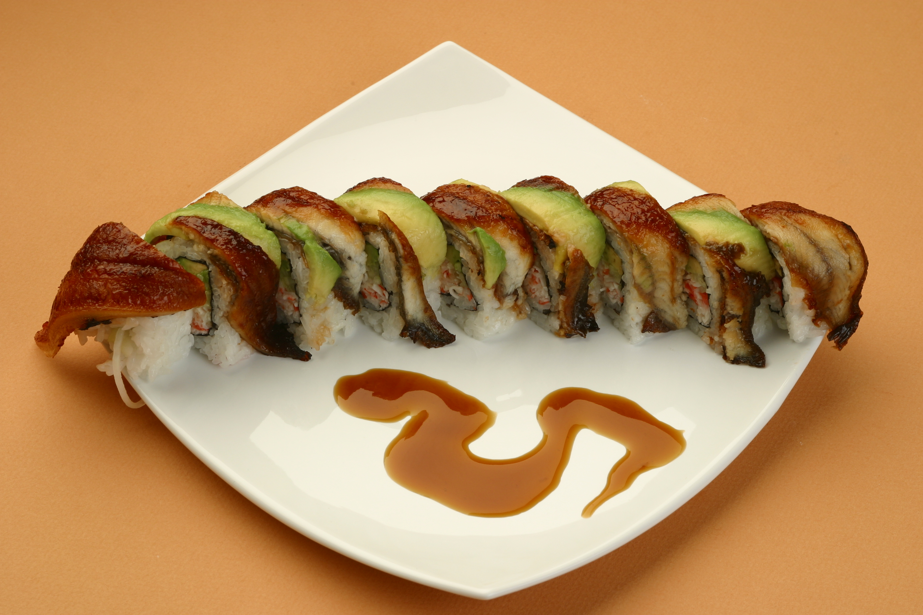 Order 77. Eel Roll Special food online from Oeeshi Japaness Grill store, San Juan Capistrano on bringmethat.com