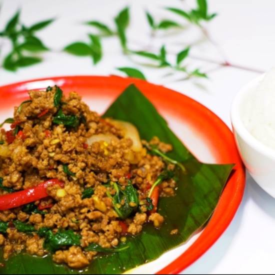 Order Thai Spicy Basil food online from Green Basil store, Calabasas on bringmethat.com