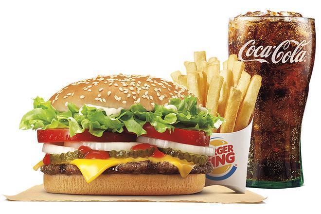 Order WHOPPER® with Cheese Meal food online from Burger King store, Stevensville on bringmethat.com