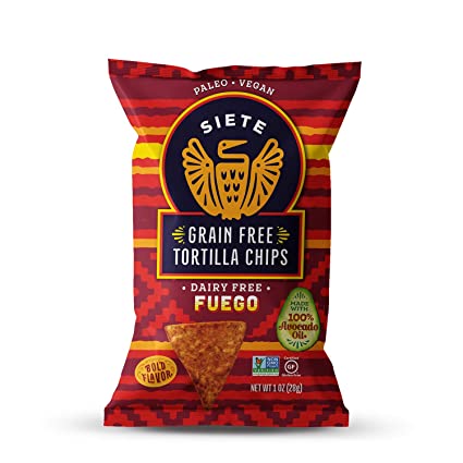 Order Siete - Grain Free Tortilla Chips - FUEGO - 1 Oz food online from Luv Mart store, Santa Cruz on bringmethat.com
