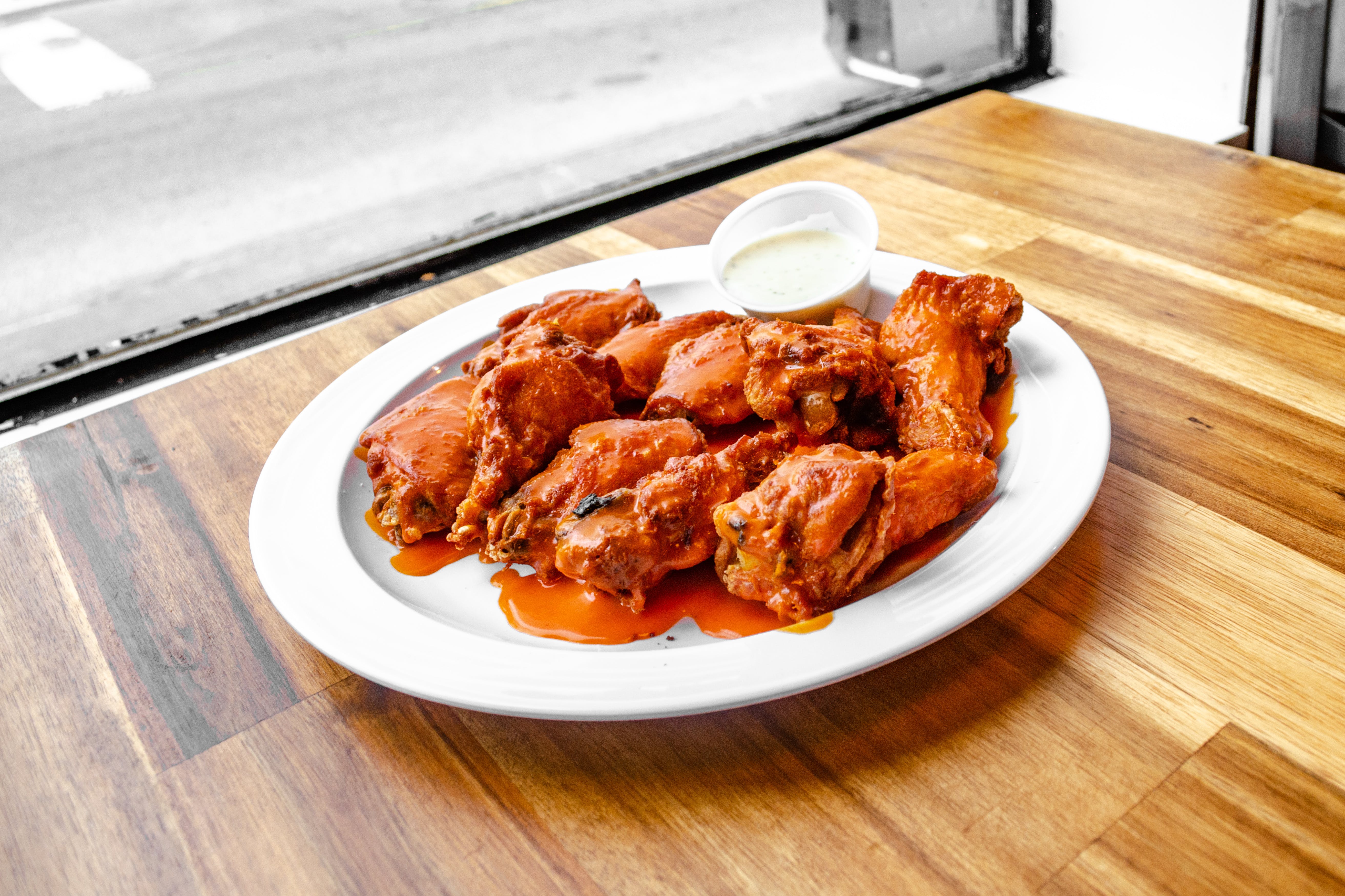 Order Chicken Wings - 5 Pieces food online from Rays Pizza store, Nashville on bringmethat.com