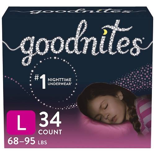 Order GoodNites Girls' Nighttime Bedwetting Underwear L - 11.0 ea food online from Walgreens store, Greer on bringmethat.com