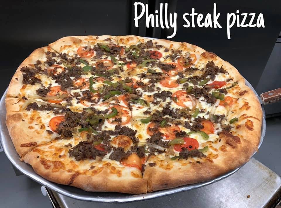 Order Philly Steak Pizza - Personal 12" food online from Bella Napoli Pizzeria & Italian Grill store, Durham on bringmethat.com