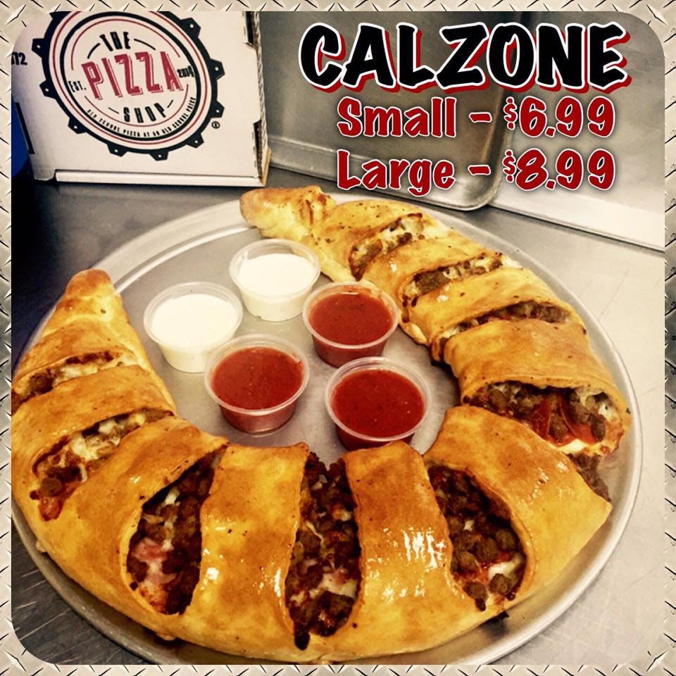 Order Create Your Own Calzone - Small food online from The Pizza Shop store, Tuttle on bringmethat.com