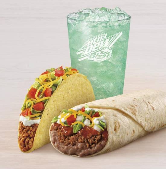 Order Burrito Supreme Combo food online from Taco Bell store, Fullerton on bringmethat.com