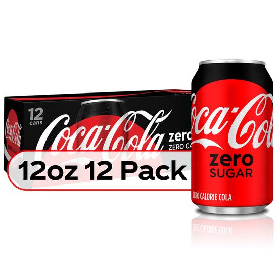 Order Coke Zero Sugar Diet Soda Soft Drink (12 oz x 12 ct) food online from Rite Aid store, TRAVERSE CITY on bringmethat.com