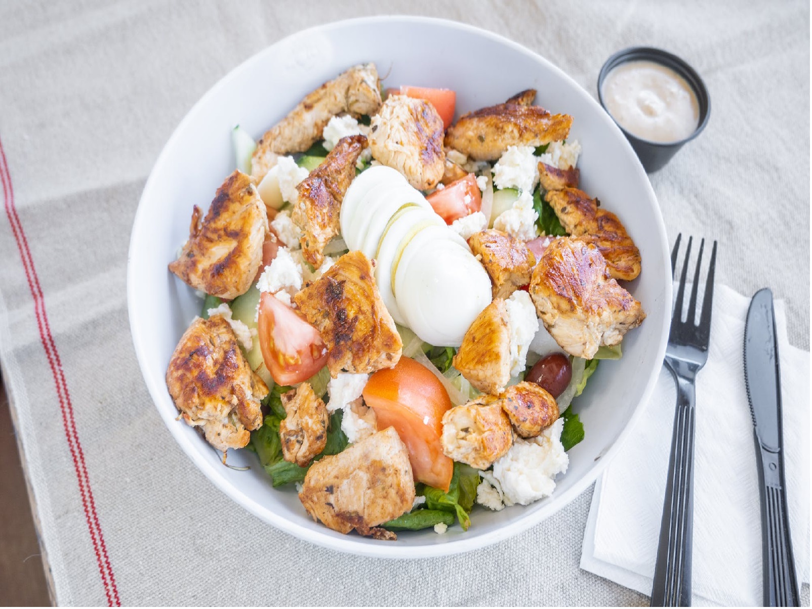 Order Grilled Chicken Salad food online from Chillin Pizza store, Philadelphia on bringmethat.com