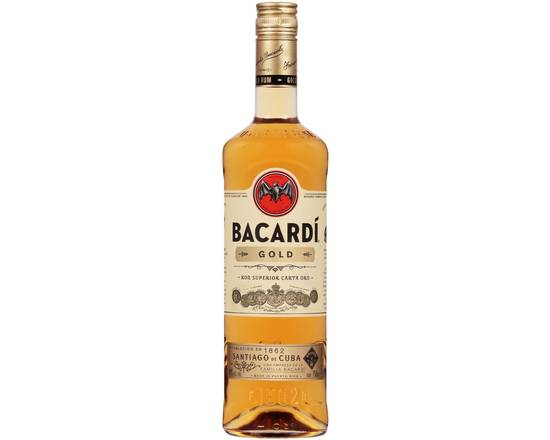 Order Bacardi Gold Rum, 750mL bottle (40% ABV)  food online from Moby Liquor store, Los Angeles on bringmethat.com