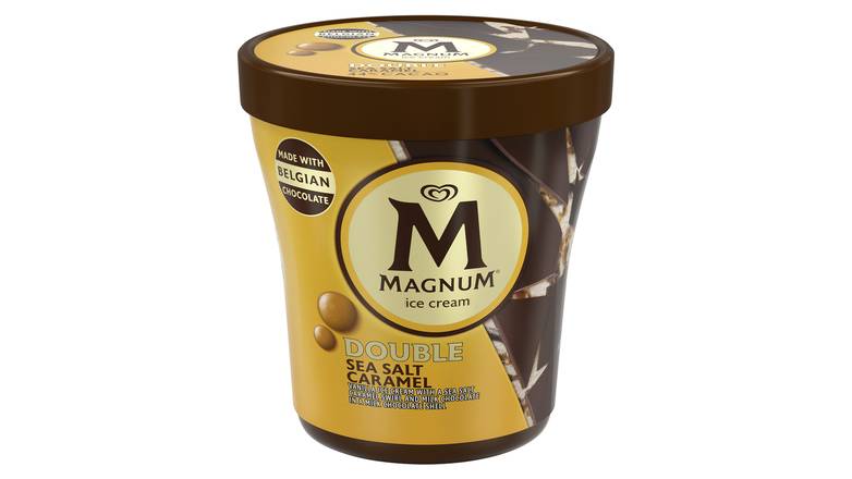 Order Magnum Ice Cream Tub Double Sea Salt Caramel food online from Exxon Constant Friendship store, Abingdon on bringmethat.com