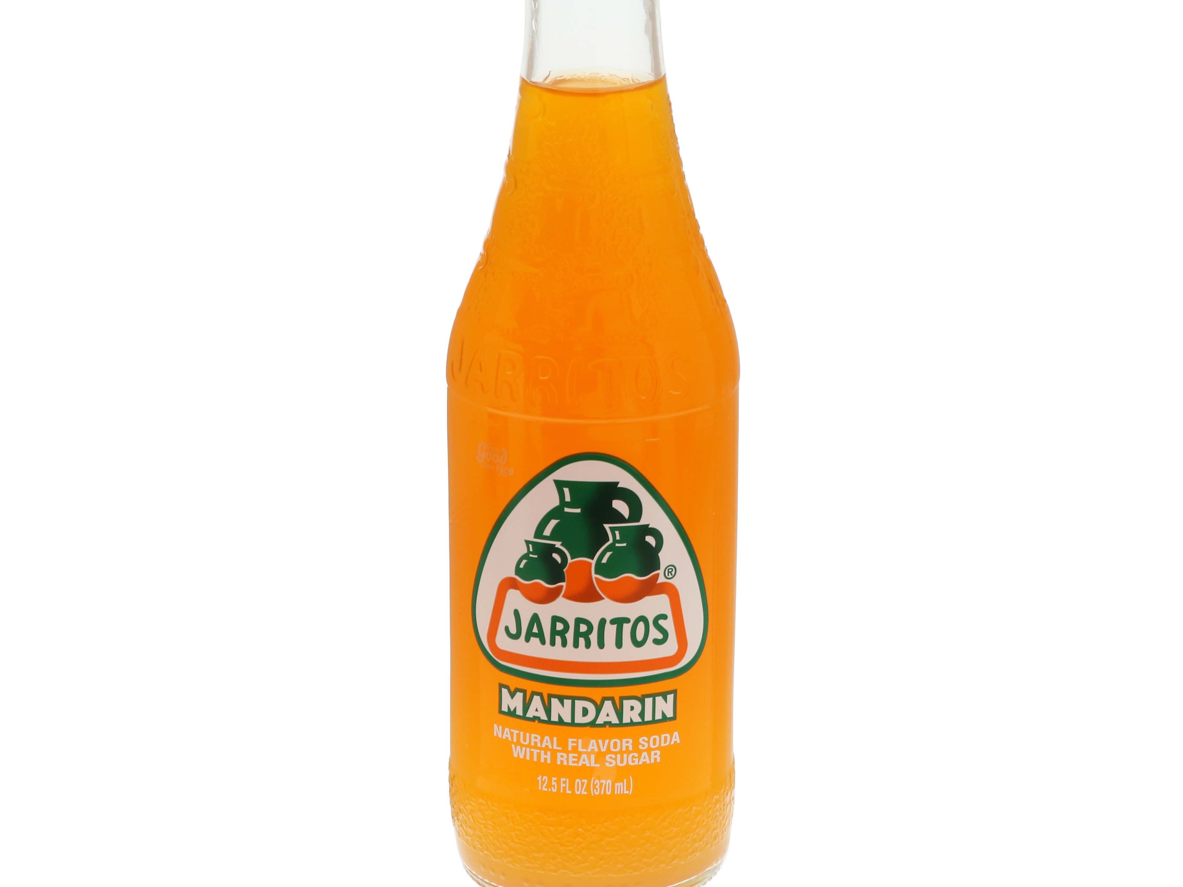 Order Mandarin Soda -Jarritos food online from Diablitos Cantina store, St. Louis on bringmethat.com