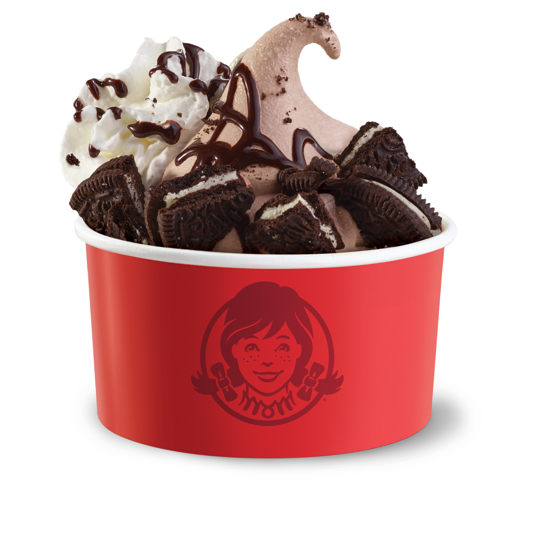 Order Chocolate Lovers Frosty® Sundae food online from Wendy store, Shawnee Hills on bringmethat.com