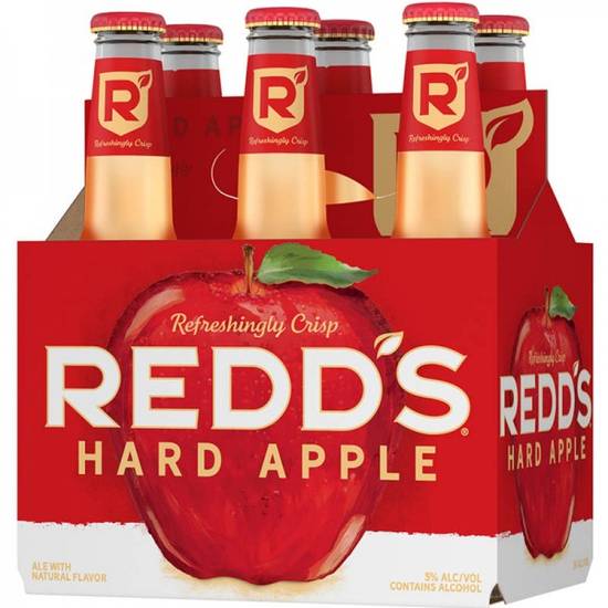 Order Redd'S Hard Apple Ale - Pack Of 6 food online from Red Roof Market store, Lafollette on bringmethat.com