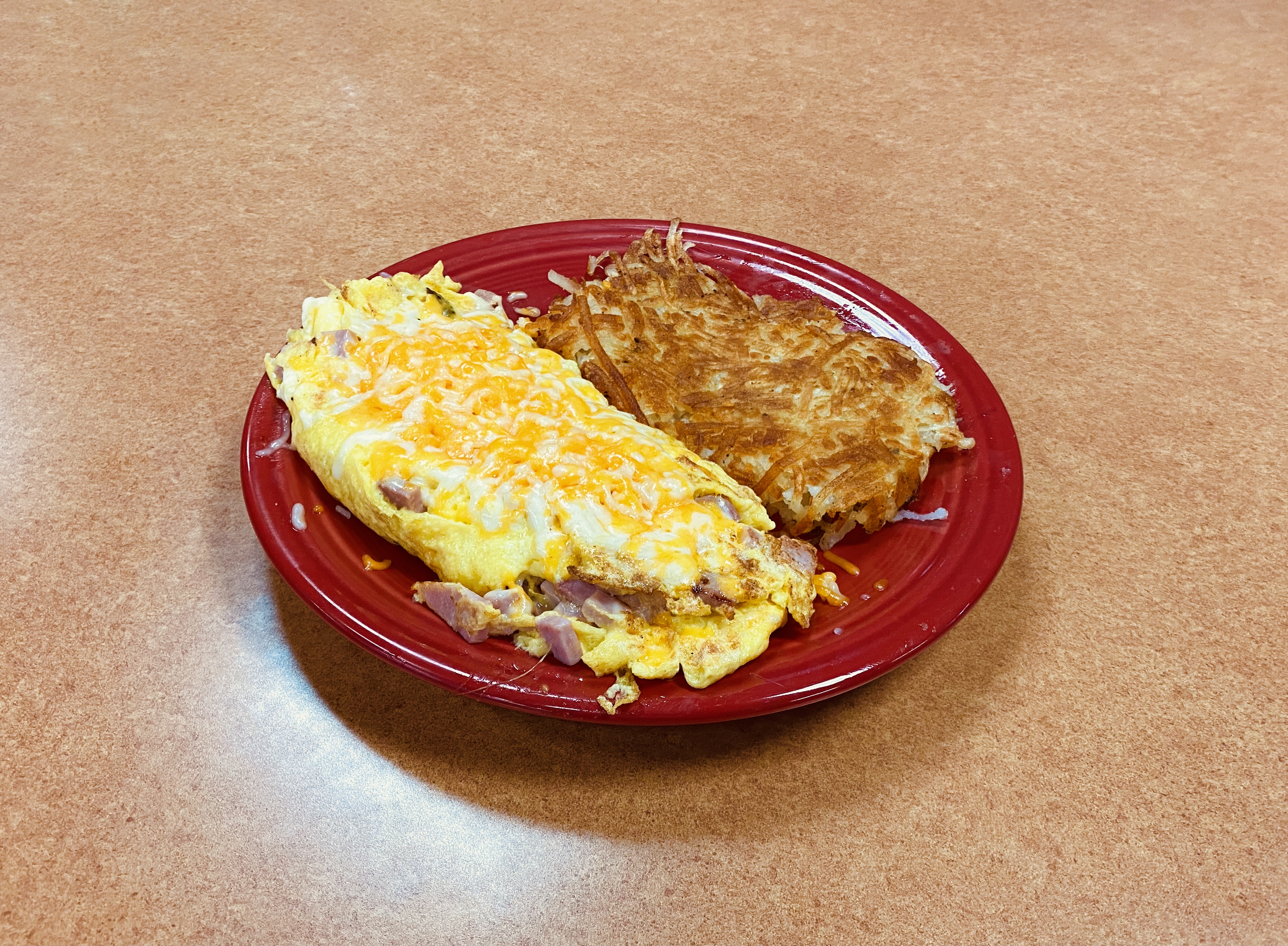 Order Ham & Cheese Omelette food online from The Workz store, Lancaster on bringmethat.com