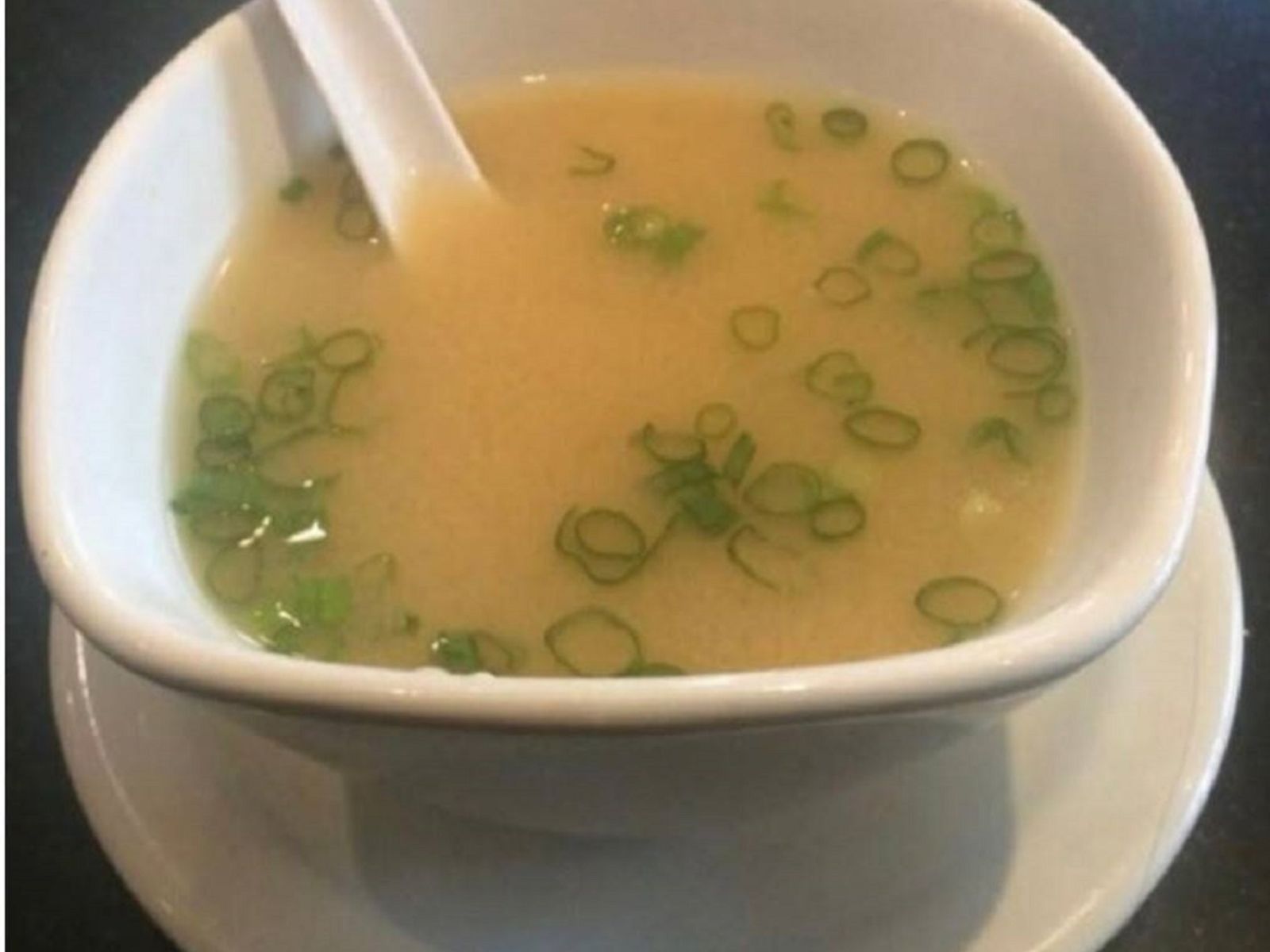 Order Miso Soup (12oz) food online from Rice Bowl Cafe store, Austin on bringmethat.com