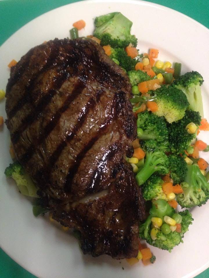 Order NY Strip Steak - Entree food online from ABC Trattoria & Pizza store, Cromwell on bringmethat.com