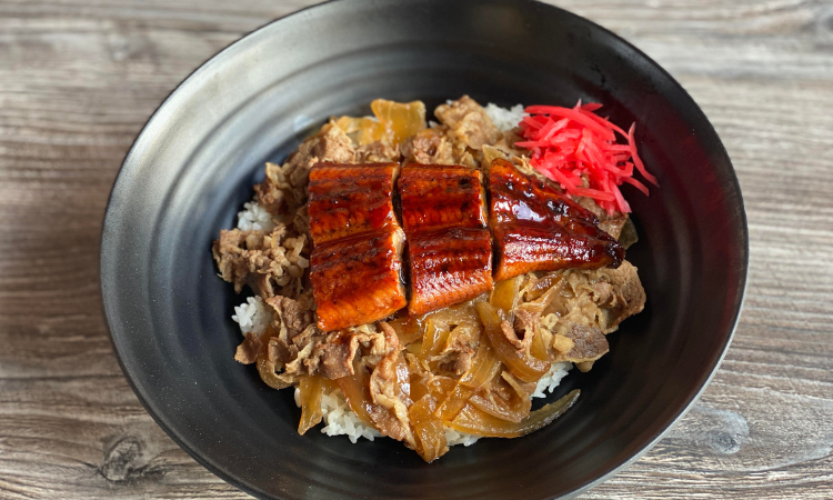 Order Eel & Beef Bowl food online from Shin-Sen-Gumi Yakitori & Men-Ya store, Alhambra on bringmethat.com