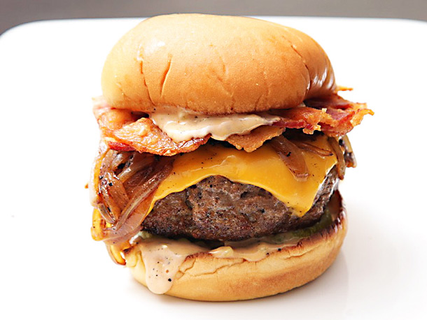 Order Burger with Cheese and Bacon food online from Little Market store, Hoboken on bringmethat.com