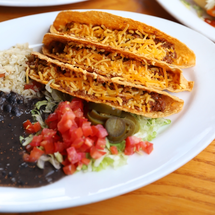 Order Tacos Crispy food online from Roja Mexican Grill store, Omaha on bringmethat.com