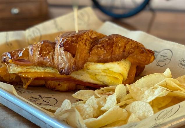 Order Egg & Cheese Croissant food online from La Boulangerie Boul'Mich store, Key Biscayne on bringmethat.com