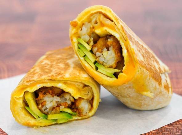 Order Avocado, Egg & Cheddar Breakfast Burrito food online from All About Breakfast store, Concord on bringmethat.com