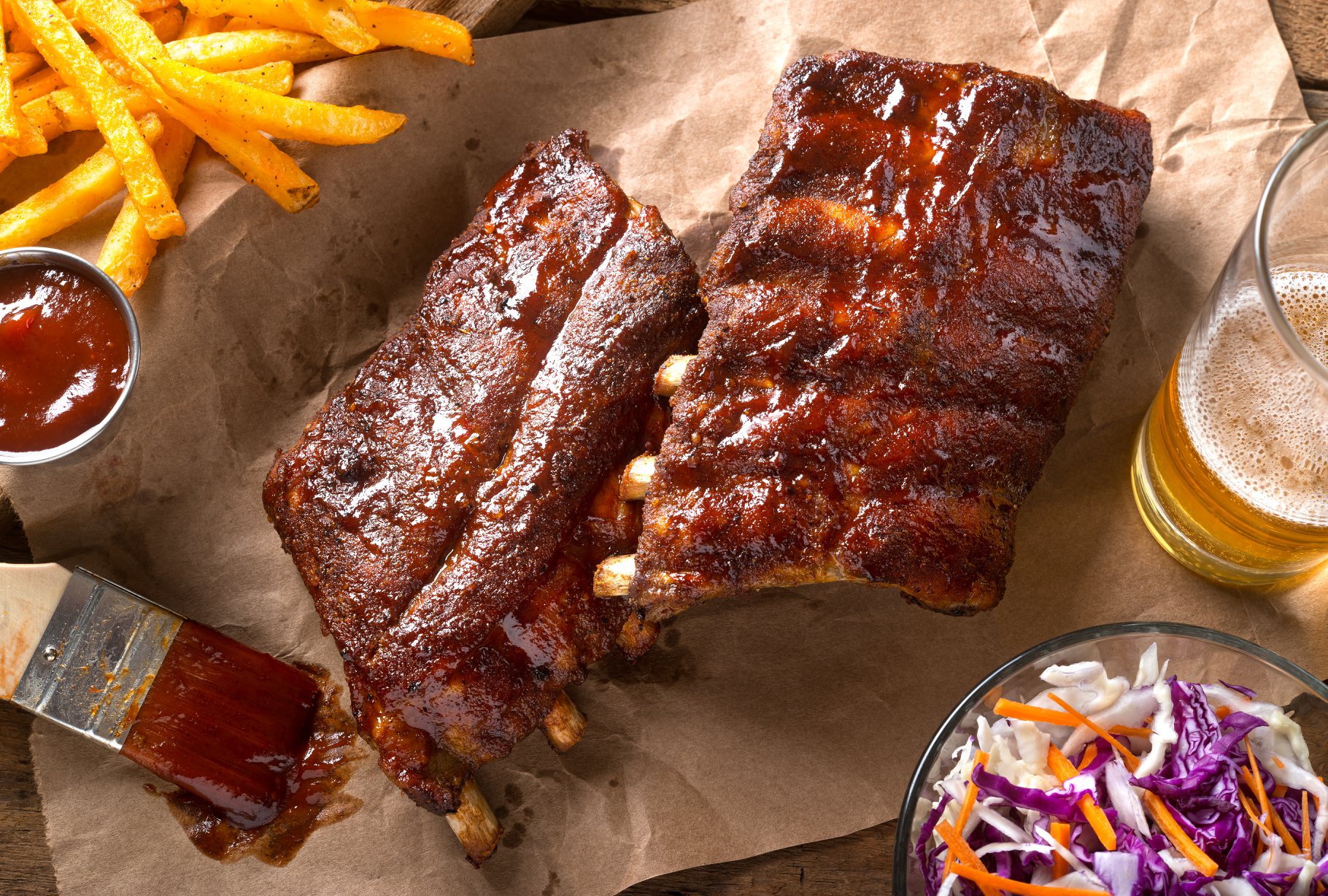 Order Pork Spare Ribs food online from Smokehouse Bbq store, Anchorage on bringmethat.com