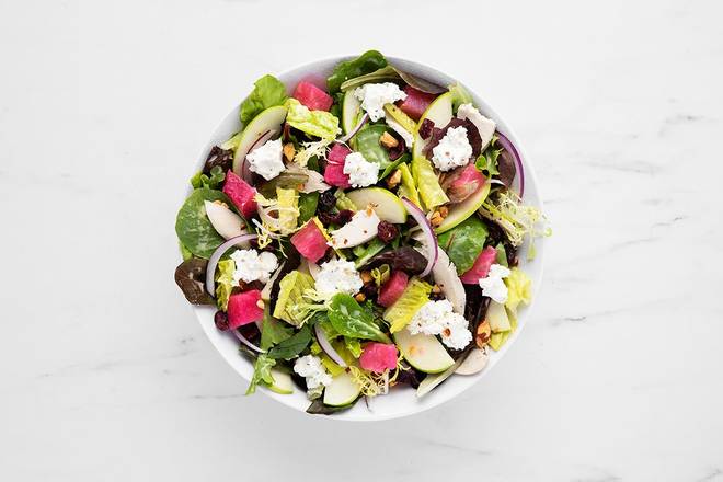 Order Pink Lady Beets & Goat Cheese Salad food online from Mendocino Farms store, West Hollywood on bringmethat.com