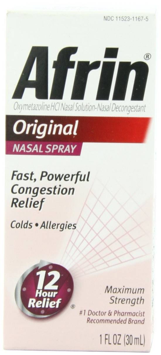 Order Afrin Original Nasal Spray Maximum Strength (1 oz) food online from Rite Aid store, ASHLAND on bringmethat.com
