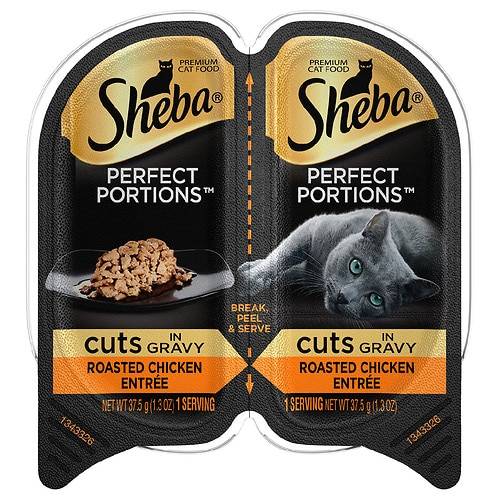 Order Sheba Perfect Portions Roasted Chicken - 1.3 oz x 2 pack food online from Walgreens store, Ardmore on bringmethat.com