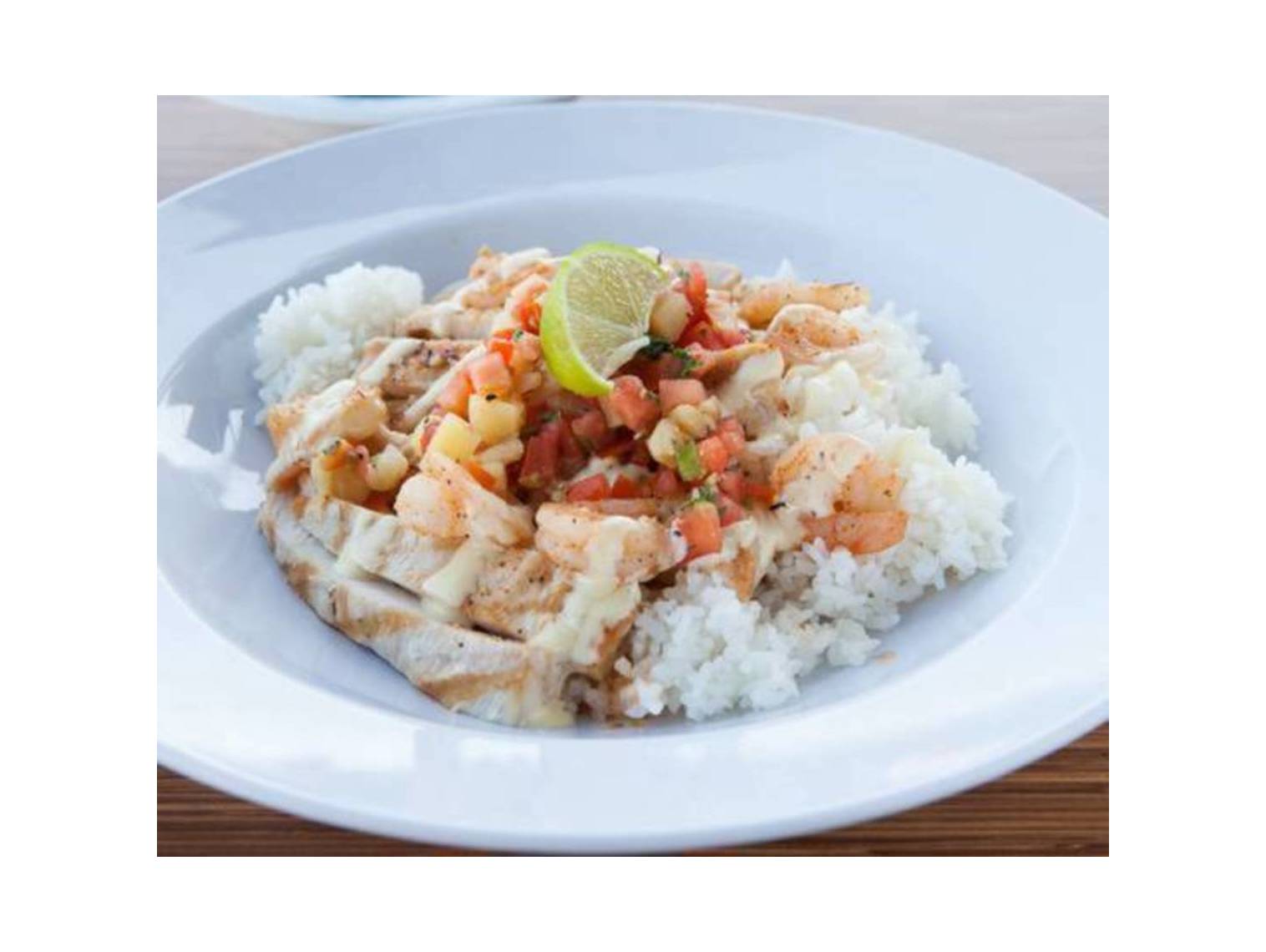 Order Caribbean Chicken and Shrimp food online from Rumbi Island Grill store, Layton on bringmethat.com