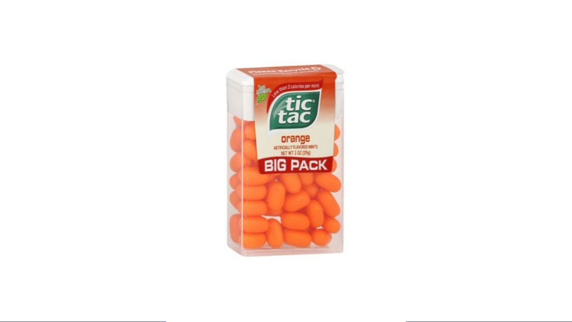 Order Tic Tac Big Pack Orange 1 oz food online from Rebel store, Las Vegas on bringmethat.com