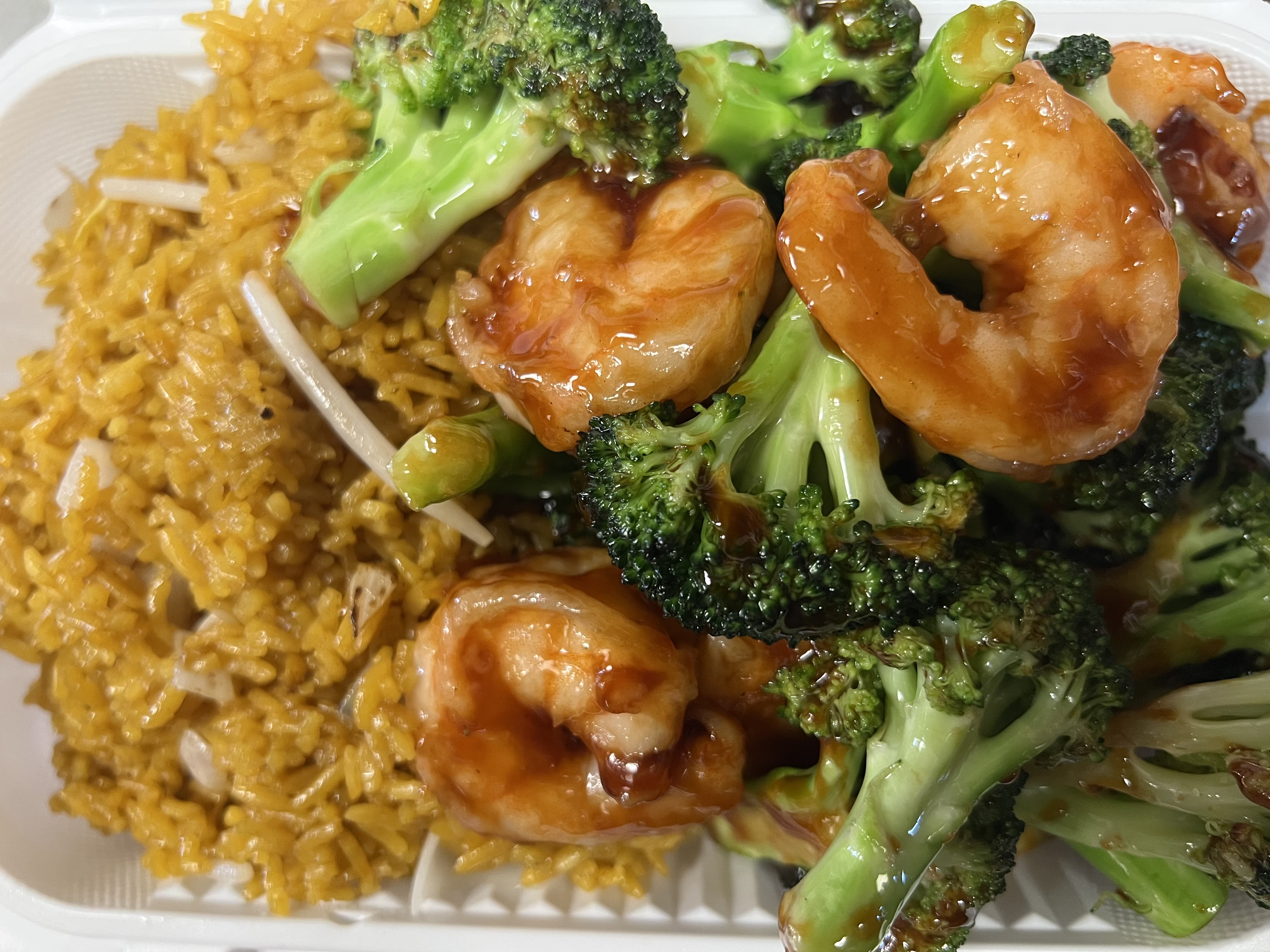 Order Shrimp with Broccoli Combo Platter food online from New 888 kitchen store, Maspeth on bringmethat.com