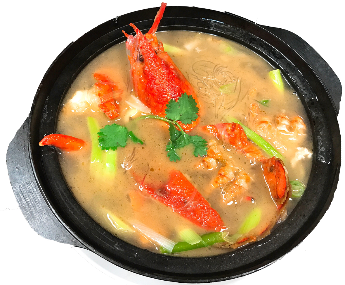 Order K36. Lobster with Vermicelli in Casserole龍蝦粉絲煲 food online from Gourmet China House store, Boston on bringmethat.com