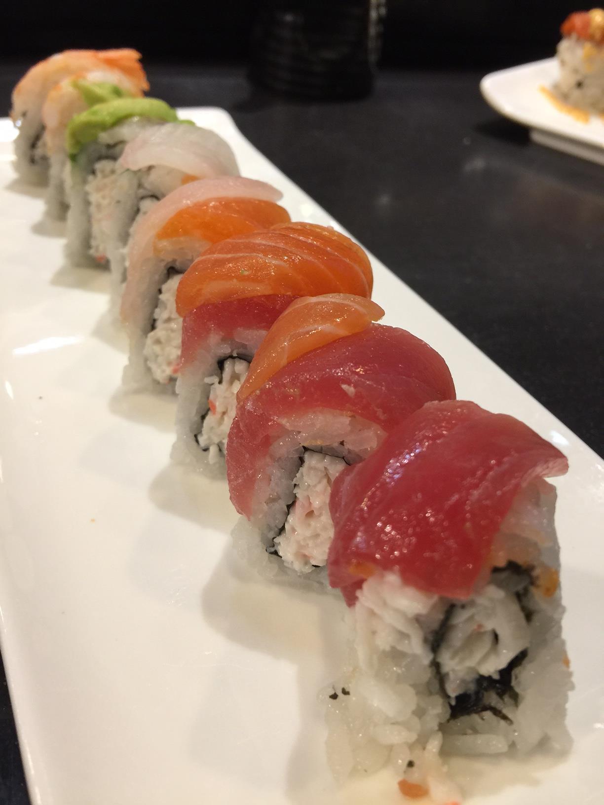 Order Rainbow Roll food online from Oyshi Sushi store, Las Vegas on bringmethat.com