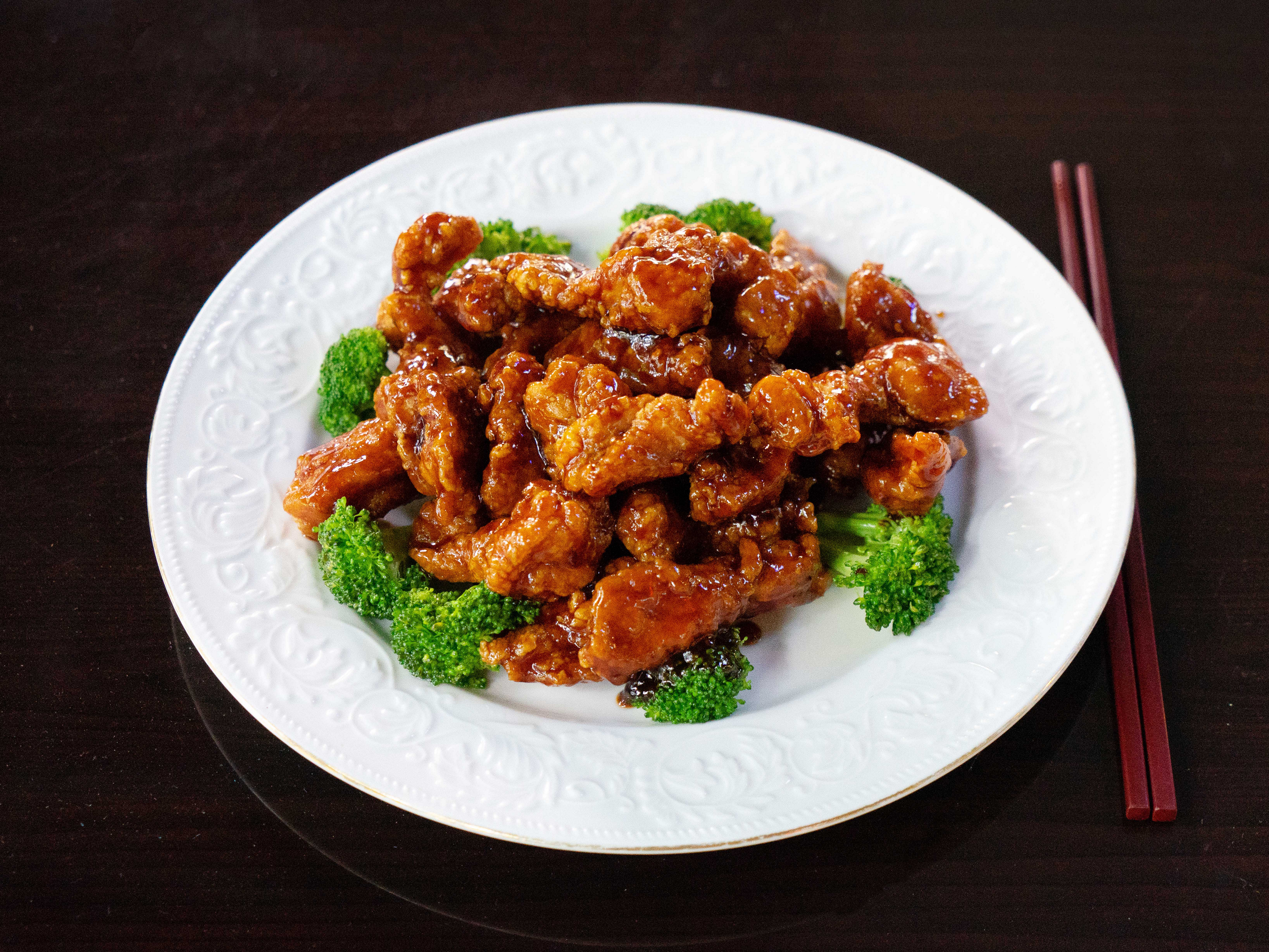 Order 49. General Tao's Chicken food online from O'Ginger Bistro store, Seattle on bringmethat.com