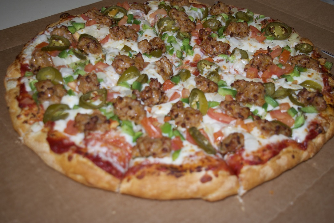 Order Tijuana Special Pizza food online from Fast Pizza Delivery store, Mountain View on bringmethat.com