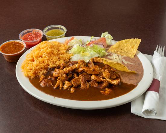 Order Pechuga en Mole food online from Los Burritos Tapatios store, Streamwood on bringmethat.com