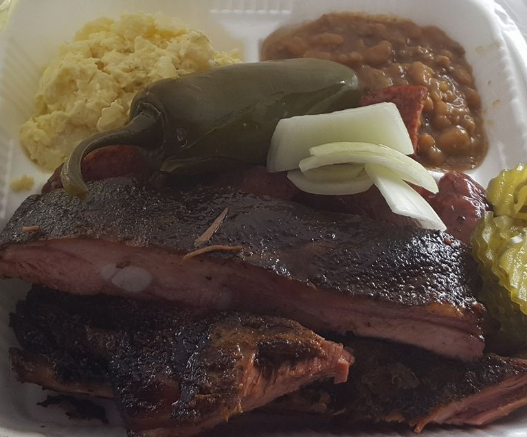 Order Ribs Plate food online from Guillorys Bar B Que store, Houston on bringmethat.com
