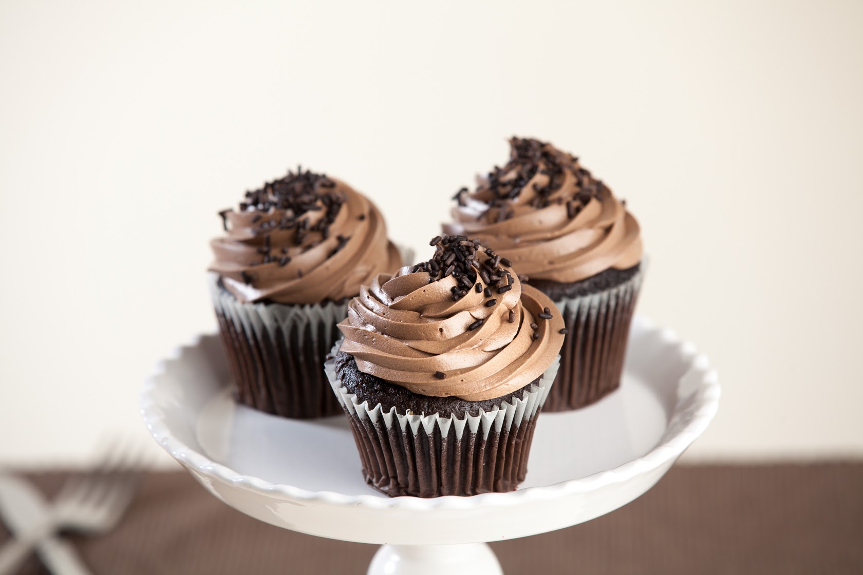 Order Chocolate Cup Cake food online from Lutz Cafe & Pastry Shop store, CHICAGO on bringmethat.com
