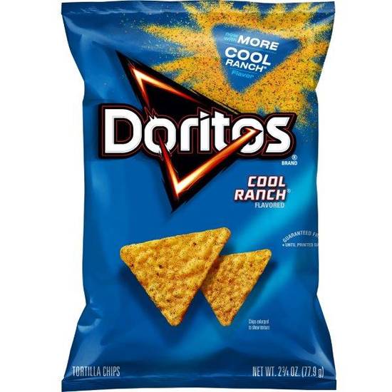 Order Doritos Flavored Tortilla Chips Cool Ranch (2.75 oz) food online from Rite Aid store, Eugene on bringmethat.com